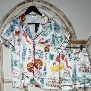 SHESHOW Italy Inspired Pajama Set - Sz. Medium NWT